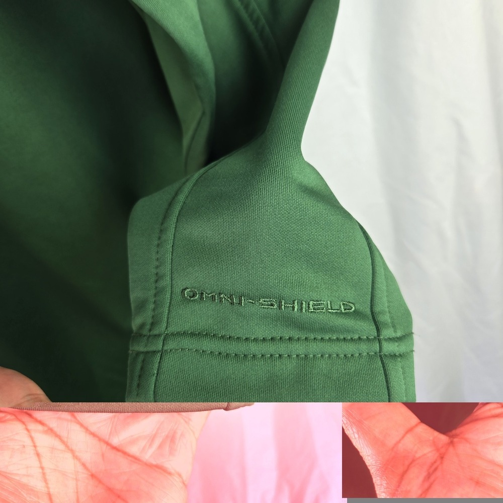 Columbia Michigan State Omni Shield Quarter Zip Mens‎ Lrg Jacket Go Green Sparty - Picture 4 of 8